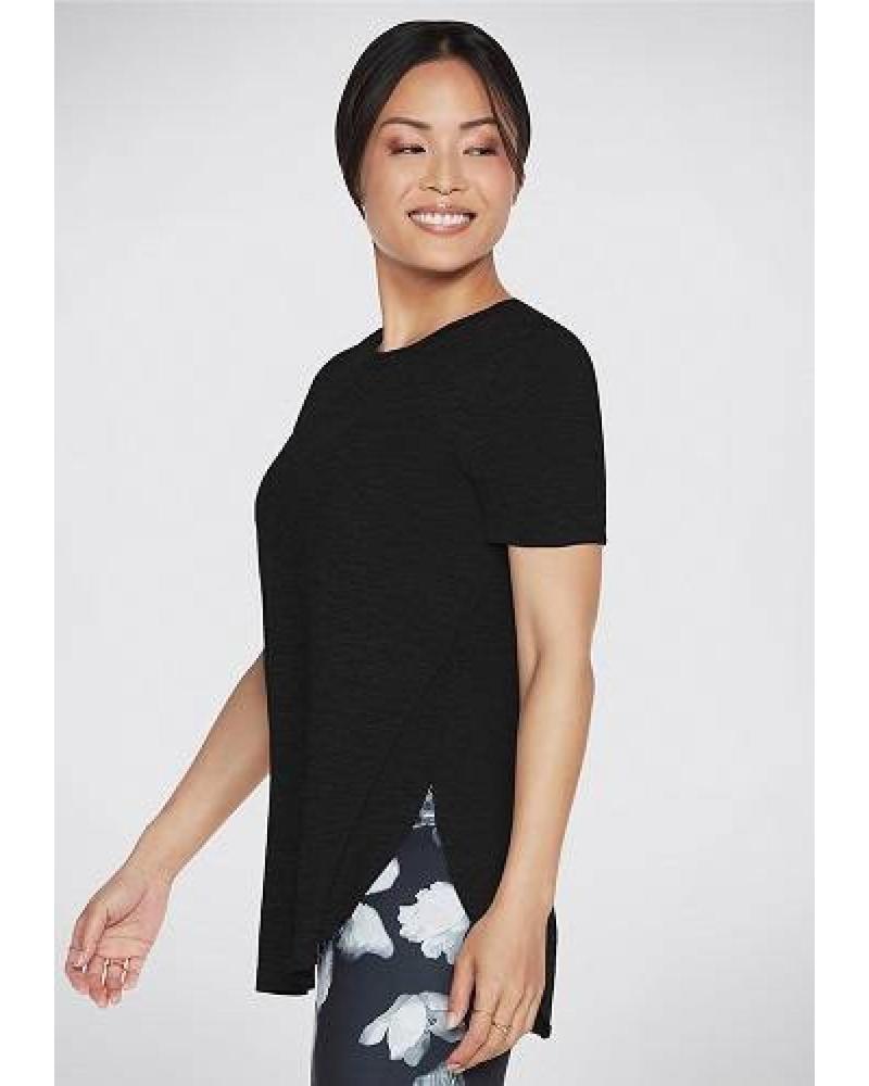SKECHERS T-SHIRT TUNICA GO DRI SWIFT NERA NEGRO