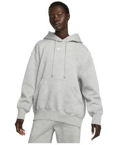 FELPA CON CAPPUCCIO NIKE SPORTSWEAR PHOENIX FLEECE GRIGIA GRIS