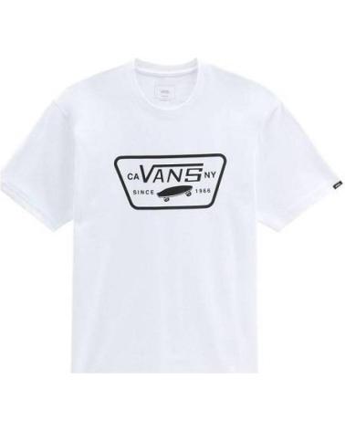 T-SHIRT VANS OFF THE WALL FULL PATCH BIANCA | LOGO NERO FA2022 BLANCO