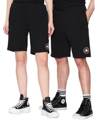 PANTALONCINI CONVERSE GO-TO ALL STAR STANDARD-FIT NERI NEGRO