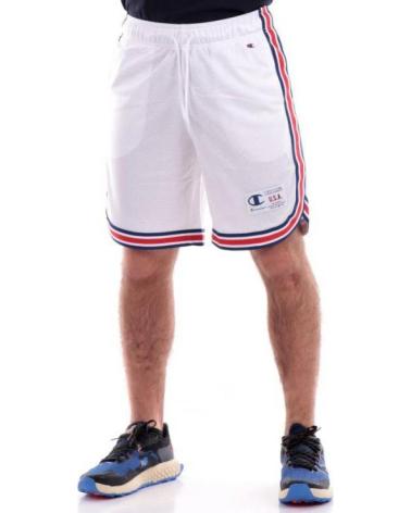CHAMPION WHITE SPORTS BERMUDA SHORTS BLANCO