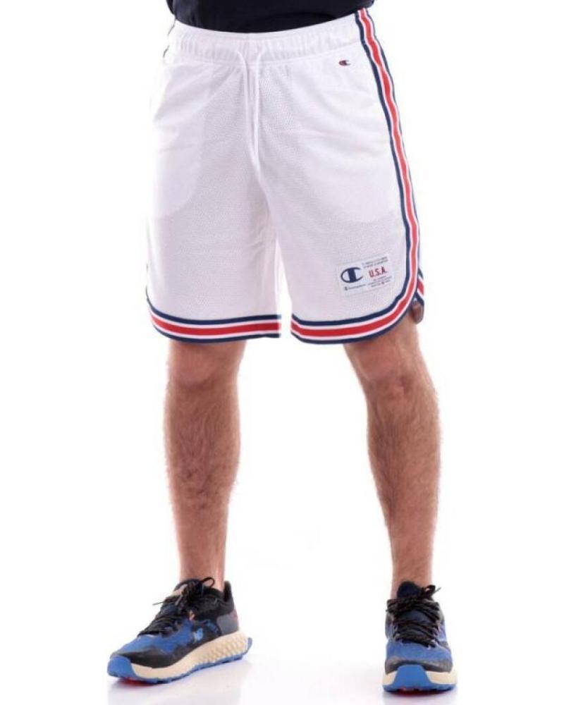 CHAMPION WHITE SPORTS BERMUDA SHORTS BLANCO