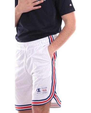 CHAMPION WHITE SPORTS BERMUDA SHORTS BLANCO