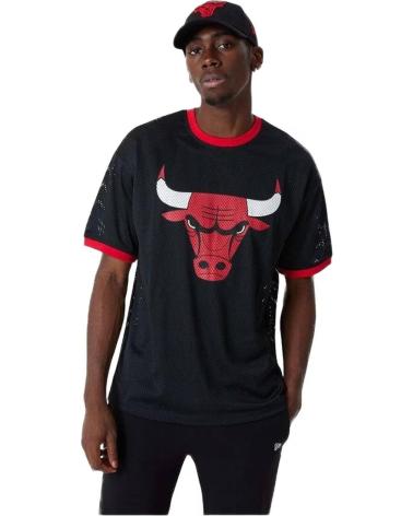 NEW ERA CHICAGO BULLS LOGO MESH T-SHIRT SCHWARZ NEGRO