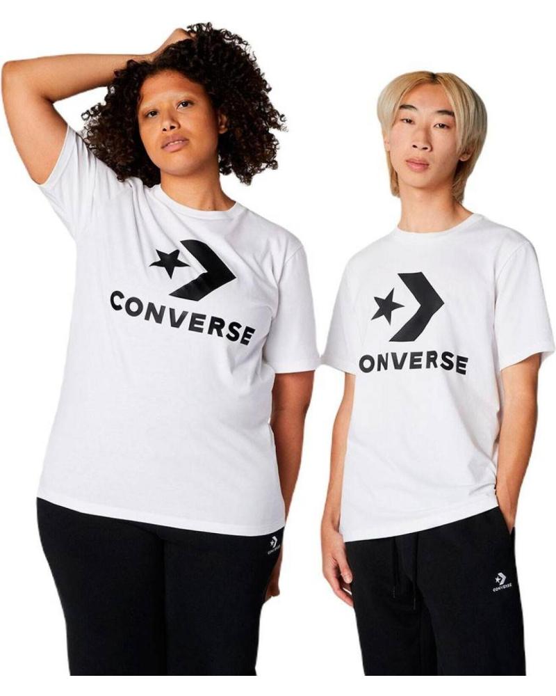 T-SHIRT CONVERSE STAR CHEVRON BLANC BLANCO