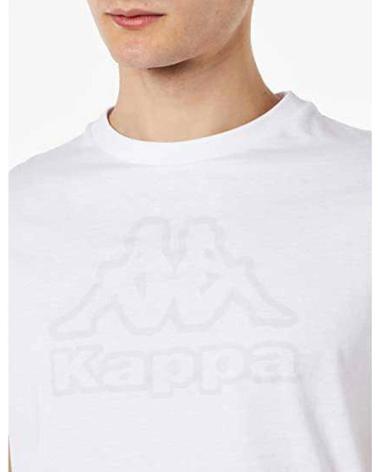T-SHIRT KAPPA CREMY BLANC AVEC LOGO EN RELIEF BLANCO