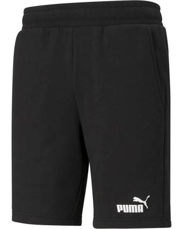 SHORT PUMA ESSENTIALS SLIM NOIR AVEC LOGO NEGRO