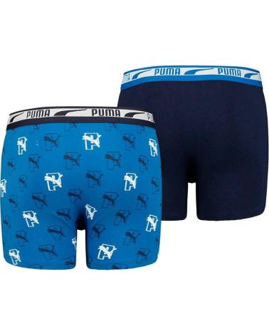 CONFEZIONE DA 2 BOXER PUMA LOGO MULTICOLORE PER BAMBINO MULTICOLOR