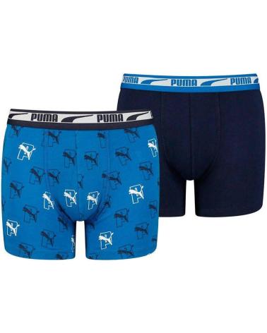 PUMA LOGO MEHRFARBIGE BOXERSHORTS 2ER-PACK FÜR JUNGEN MULTICOLOR
