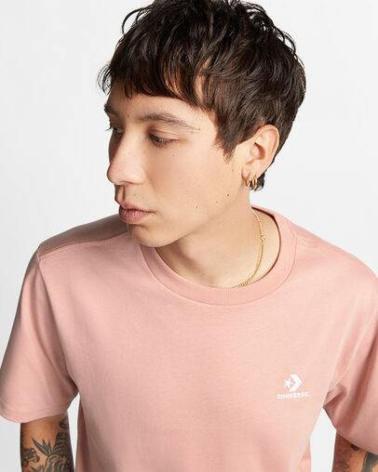 T-SHIRT CONVERSE STANDARD FIT STAR CHEVRON ROSE ROSA