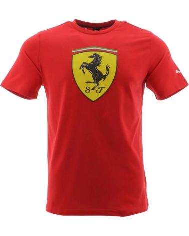 PUMA T-SHIRT FERRARI RACE BIG SHIELD ROUGE ROJO