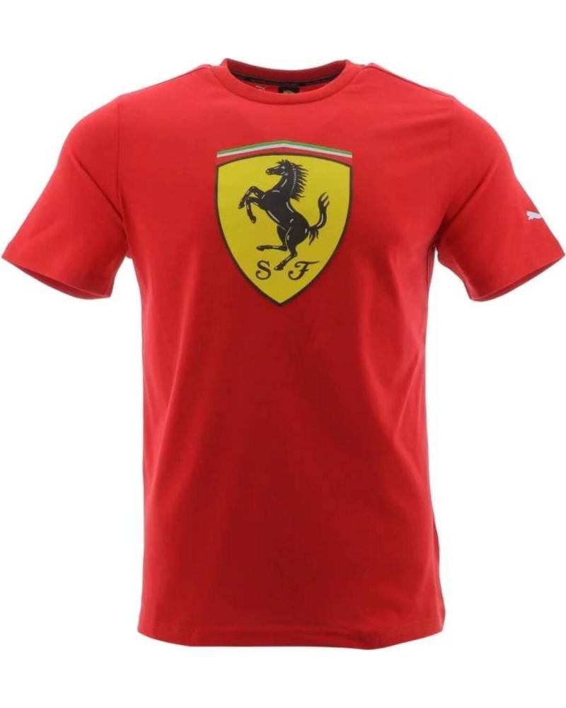 PUMA T-SHIRT FERRARI RACE BIG SHIELD ROUGE ROJO