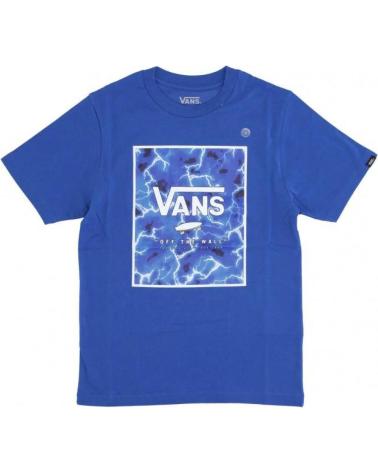 VANS OFF THE WALL CAMISETA VANS PRINT BOX AZUL
