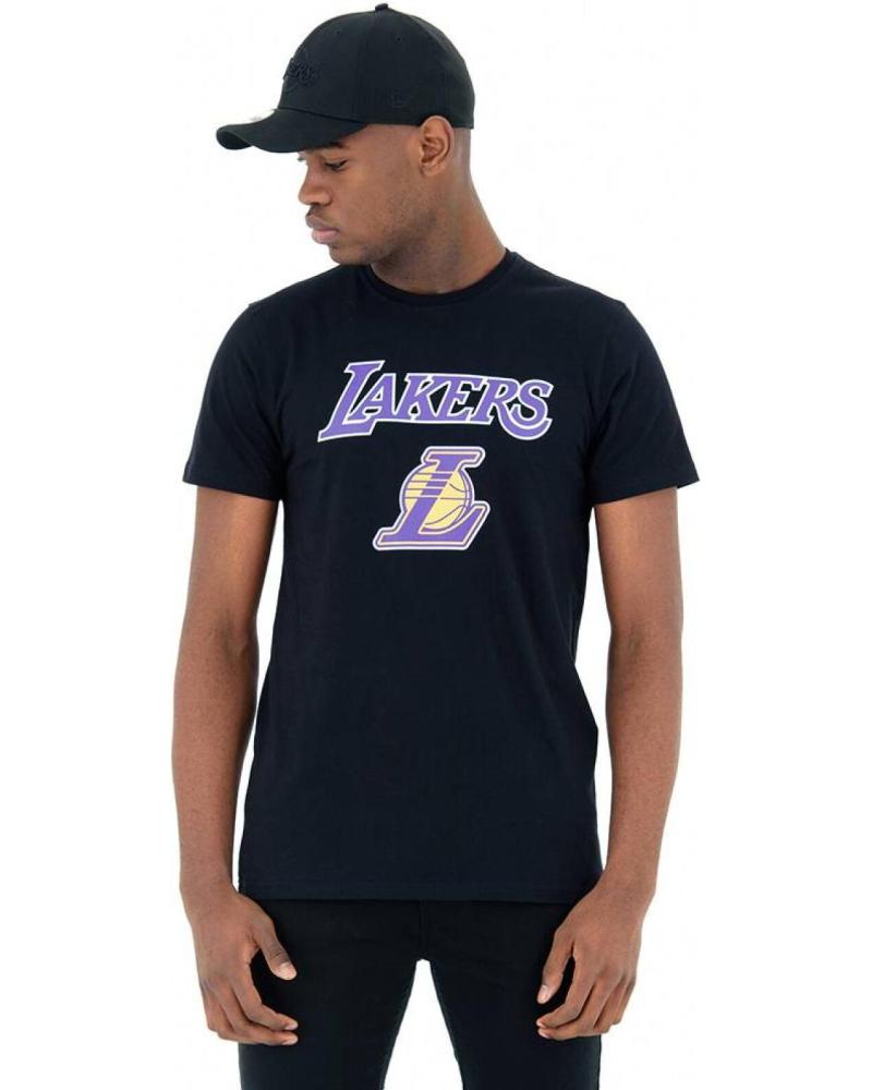 NEW ERA CAMISETA LA LAKERS NBA LOGO NEGRO