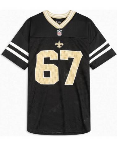 NEW ERA T-SHIRT NFL NEW ORLEANS SAINTS OVERSIZE NOIR NEGRO