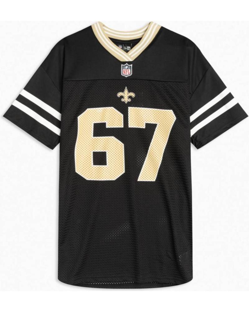 NEW ERA T-SHIRT NFL NEW ORLEANS SAINTS OVERSIZE NOIR NEGRO