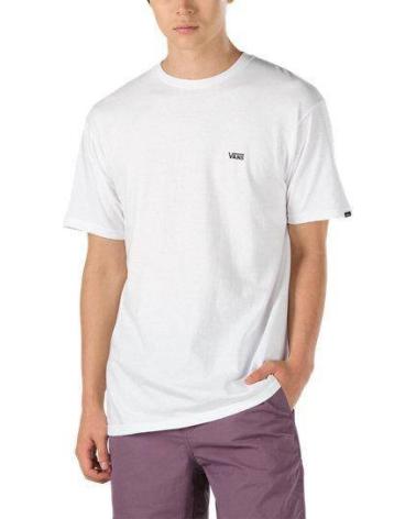 VANS OFF THE WALL CAMISETA VANS LEFT CHEST LOGO TEE BLANCO WHITE - BLACK