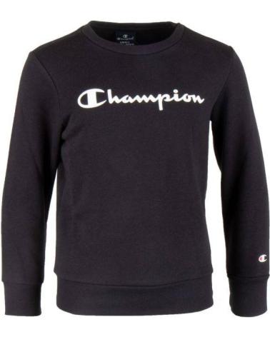CHAMPION SUDADERA CLÁSICA SIN CAPUCHA NEGRA NEGRO