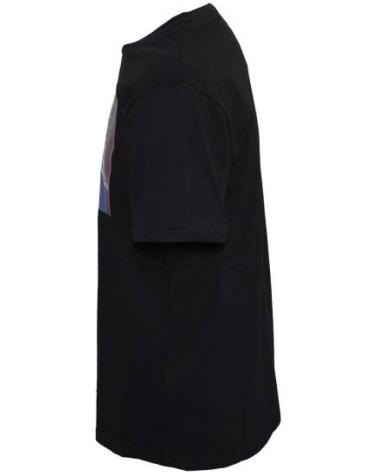 CAMISETA KAPPA TURMANI NEGRA CON LOGO ARCOÍRIS NEGRO