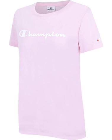 CHAMPION PINK CREWNECK T-SHIRT ROSA