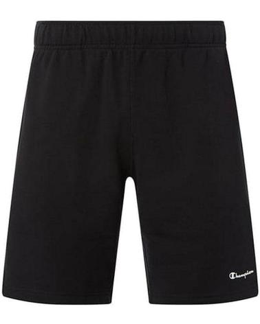 CHAMPION BLACK MEN'S SWEAT BERMUDA SHORTS NEGRO