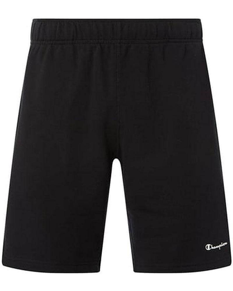 CHAMPION BLACK MEN'S SWEAT BERMUDA SHORTS NEGRO
