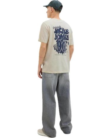 JACK & JONES JORSTUDIO T-SHIRT ANTIKWEISS MEHRFARBIG MULTICOLOR