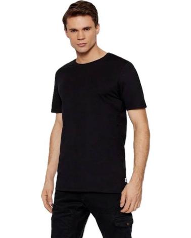 JACK & JONES 2-PACK JACBASIC CREW NECK SHORT SLEEVE T-SHIRTS BLACK NEGRO