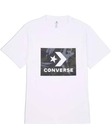 CONVERSE T-SHIRT STAR CHEVRON BLANC BLANCO
