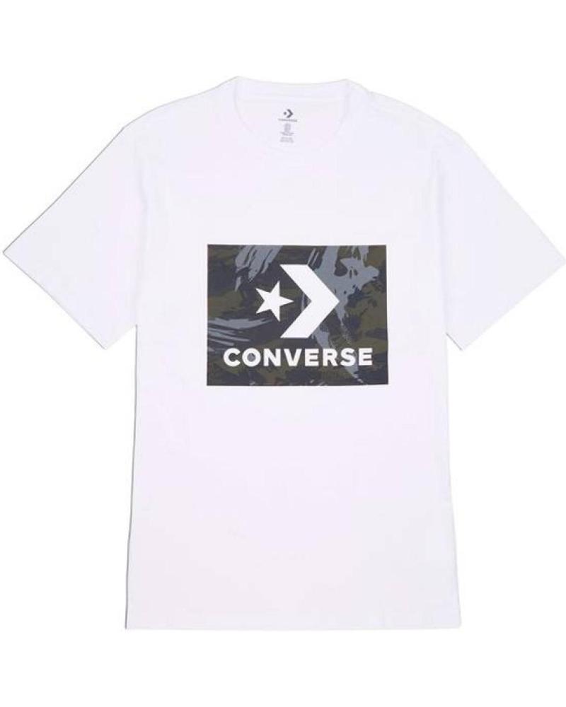 CONVERSE T-SHIRT STAR CHEVRON BLANC BLANCO