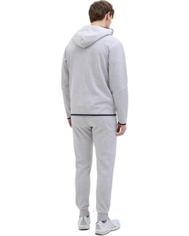 JACK & JONES FUSION SWEAT ZIP HOOD KAPUZENPULLOVER HELLGRAU GRIS