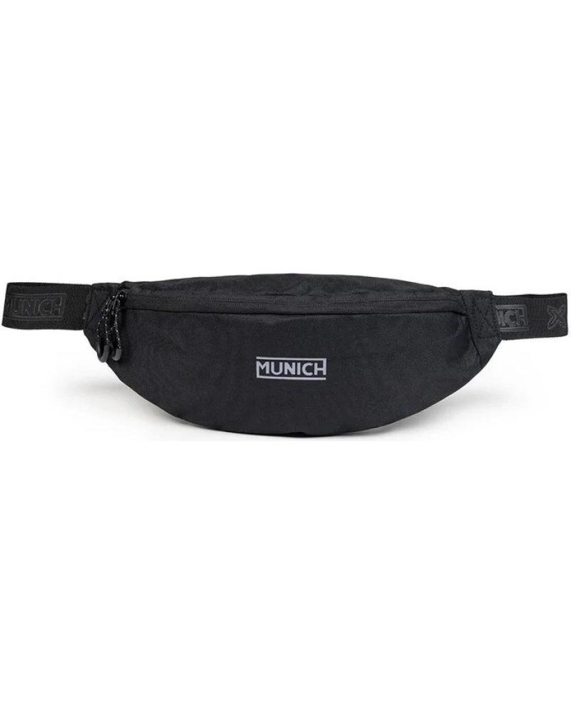 MUNICH MITTELGROSSE SCHWARZE GÜRTELTASCHE MIT REISSVERSCHLUSS NEGRO