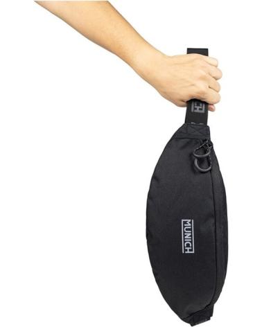 MUNICH MITTELGROSSE SCHWARZE GÜRTELTASCHE MIT REISSVERSCHLUSS NEGRO