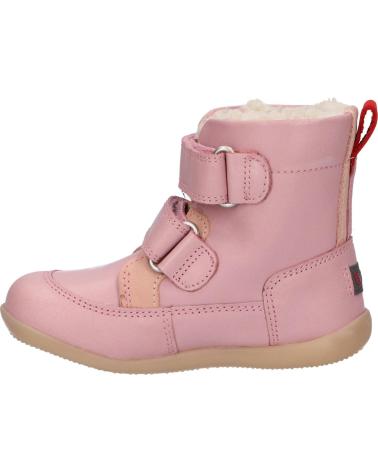 Stivali per Bambina KICKERS 909770-10 BAMAKRATCH CUIR 13 ROSE