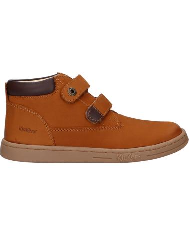 Botins de Menino KICKERS 571987-30 TACKEASY GOLF 116 CAMEL MARRON