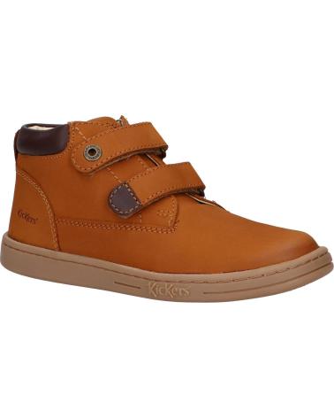 Botins de Menino KICKERS 571987-30 TACKEASY GOLF 116 CAMEL MARRON