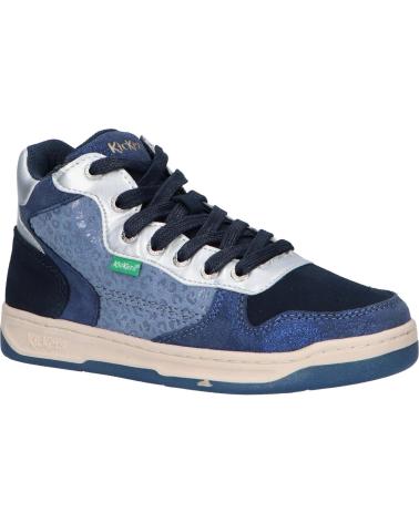 Sapatilhas de Menina e Menino KICKERS 910881-30 KICKLAX 103 MARINE BLEU LEO