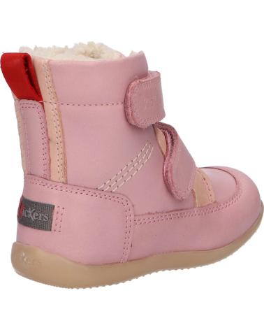 Stivali per Bambina KICKERS 909770-10 BAMAKRATCH CUIR 13 ROSE