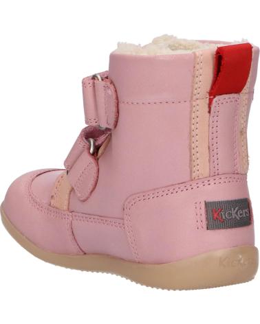 Stivali per Bambina KICKERS 909770-10 BAMAKRATCH CUIR 13 ROSE
