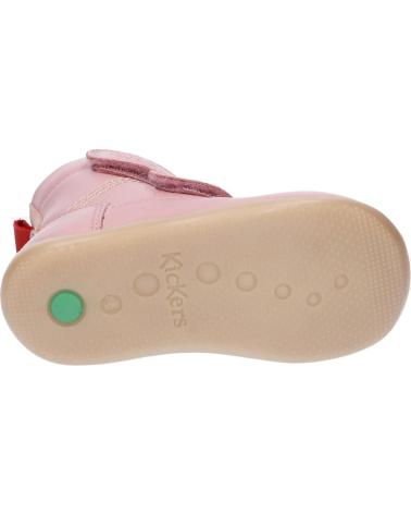 Stivali per Bambina KICKERS 909770-10 BAMAKRATCH CUIR 13 ROSE