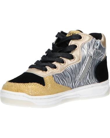 Scarpe sport per Bambina KICKERS 910880-30 KICKLAX PU 73 JAUNE NOIR ZEBR