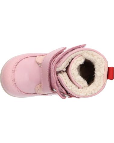Stivali per Bambina KICKERS 909770-10 BAMAKRATCH CUIR 13 ROSE
