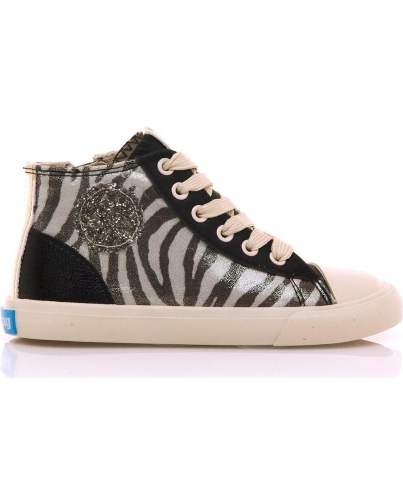 SNEAKERS ALTE MTNG 49322 NERE CON STAMPA ZEBRATA NEGRO