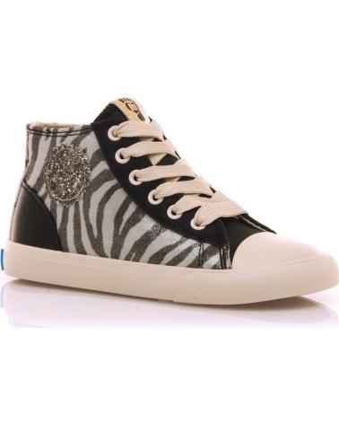 SNEAKERS ALTE MTNG 49322 NERE CON STAMPA ZEBRATA NEGRO