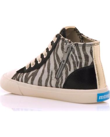 SNEAKERS ALTE MTNG 49322 NERE CON STAMPA ZEBRATA NEGRO