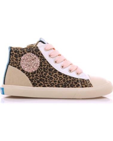 SNEAKERS ALTE MTNG 49322 STAMPA LEOPARDATA CON DETTAGLI ROSA BLANCO