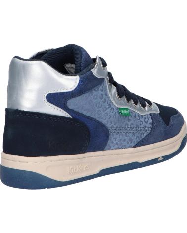 Sapatilhas de Menina e Menino KICKERS 910881-30 KICKLAX 103 MARINE BLEU LEO