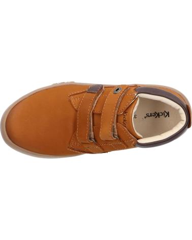 Botins de Menino KICKERS 571987-30 TACKEASY GOLF 116 CAMEL MARRON