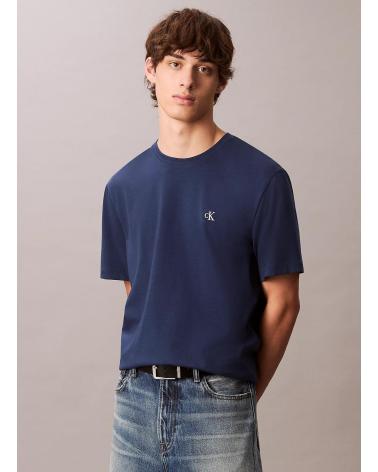 CALVIN KLEIN MONOGRAM EASY TEE NAVY SHORT SLEEVE T-SHIRT MARINO