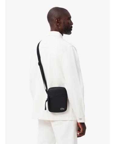 LACOSTE BANDOLERA FLAT CROSSOVER BAG NEGRO